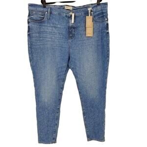 Madewell 9" High-Rise Skinny Leg Medium Wash Eco Regina Wash Jeans Size 37 Tall